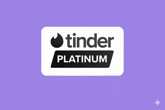 TINDER PLATINUM GESCHENKKARTE 1 Monat.