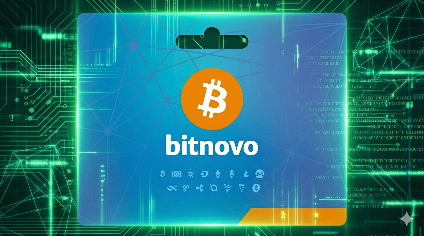 BITNOVO VOUCHER CRYPTO 10 EUR PREPAID [NO KYC] PAYMENT CARD EU