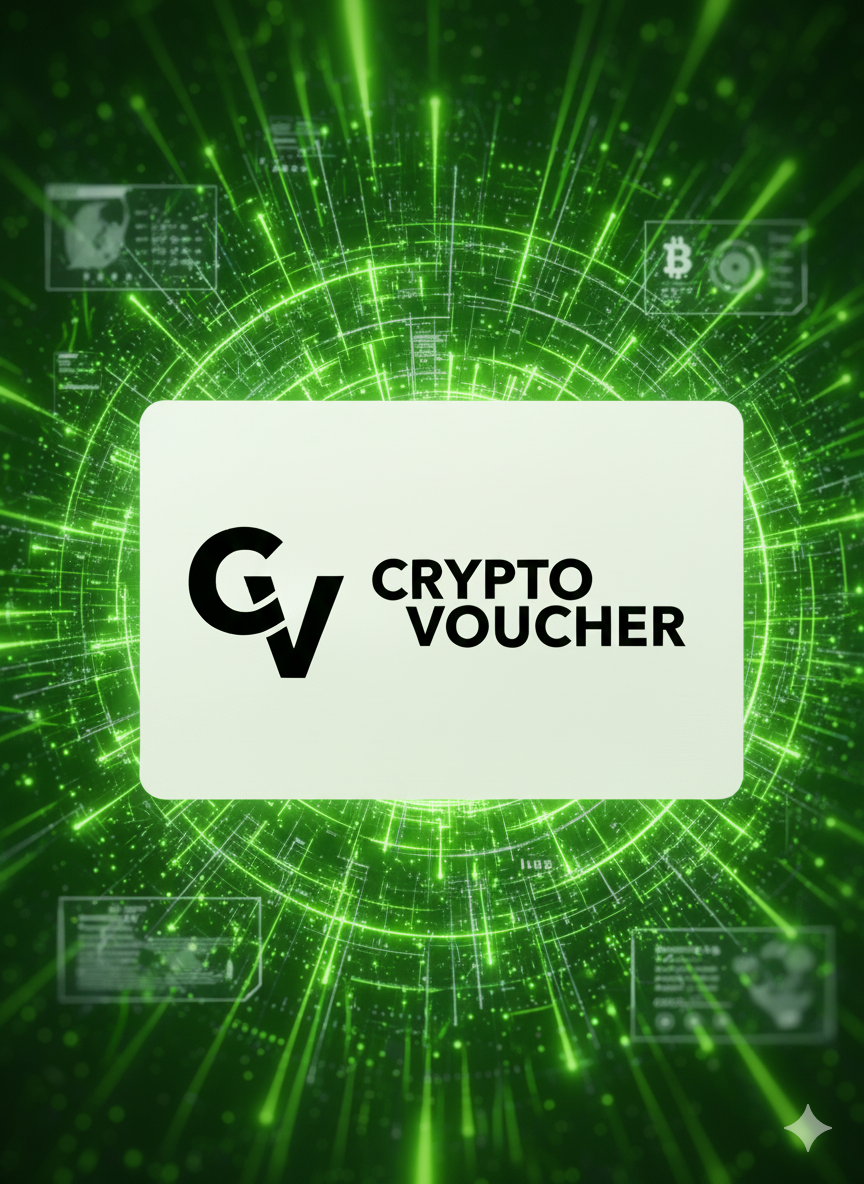 CRYPTO VOUCHER VIRTUAL 50 USD PREPAID [NO KYC] CRYPTO PAYMENT CARD EU/GLOBAL